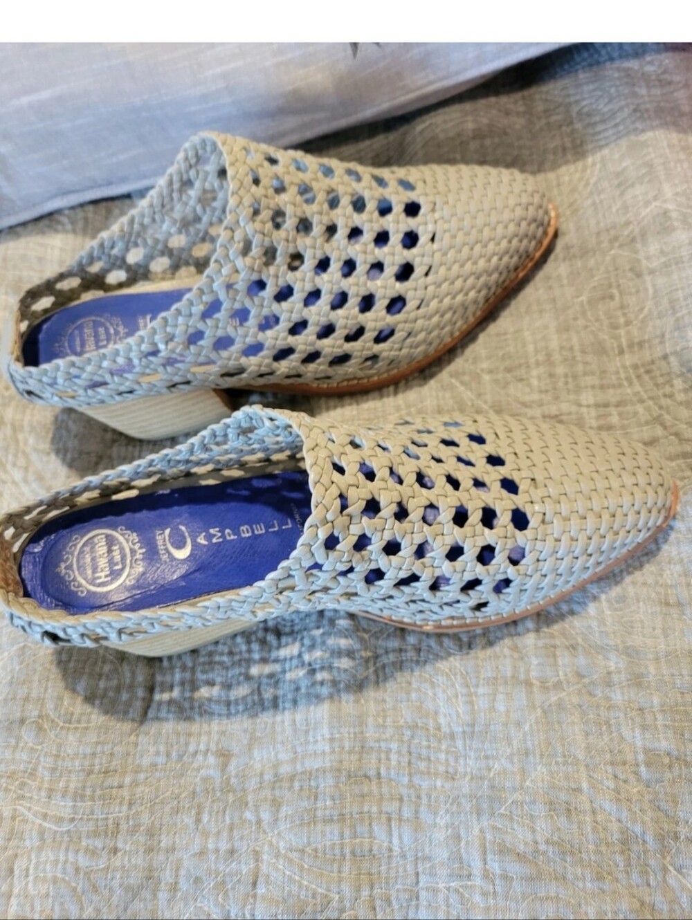 Jeffrey Campbell Woven Slingback Women’s Mules in Gray